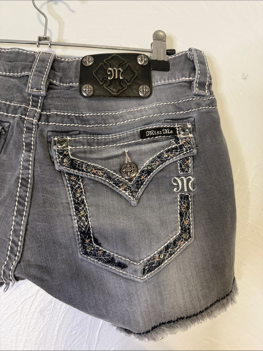 Black Miss me shorts